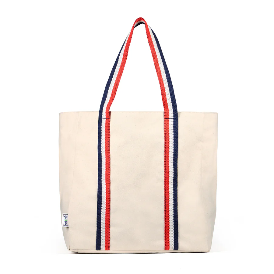 Ame & Lulu Hamptons Canvas Jumbo Beach Totes - Ame & Lulu Hamptons Canvas Jumbo Beach Totes