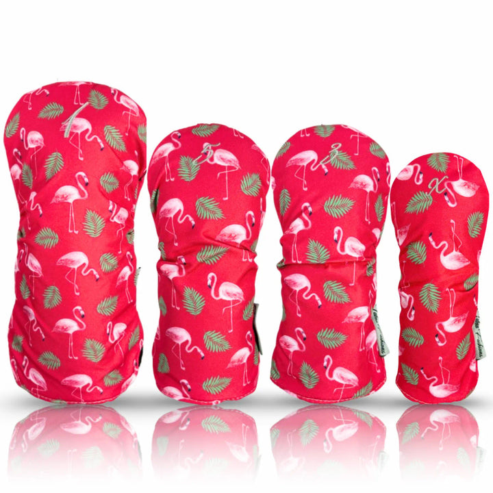 Taboo Fashions Pink Flamingos 4-Pack Headcover Set