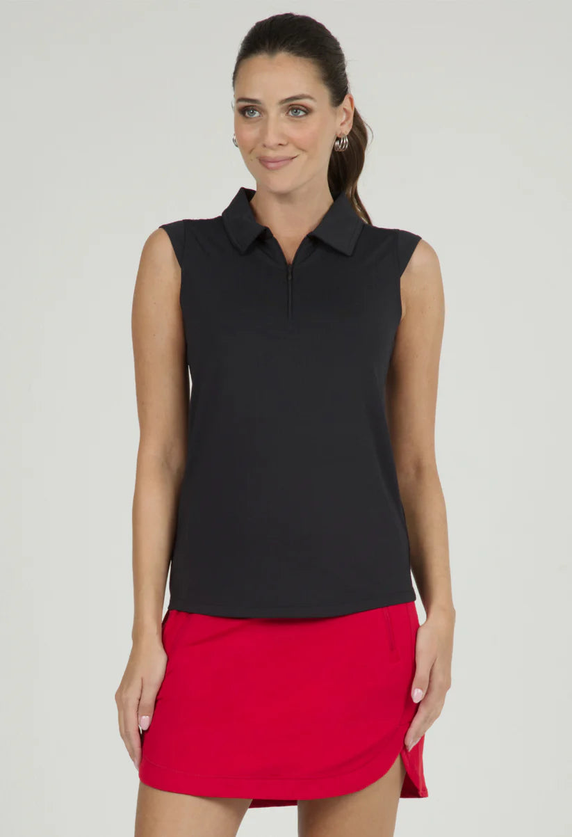 IBKUL Solid Sleeveless Polo [2026]