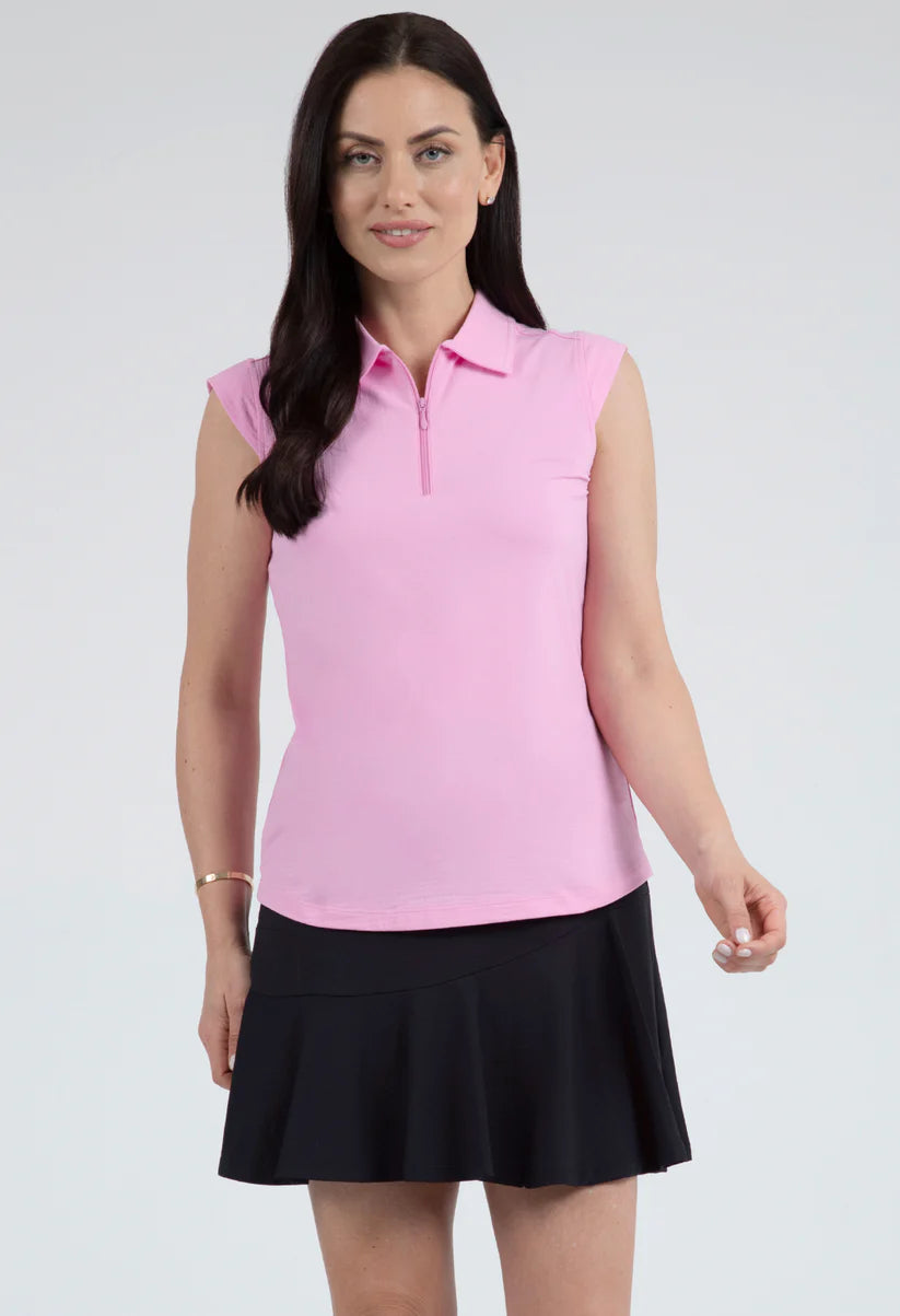 IBKUL Solid Sleeveless Polo [2026]