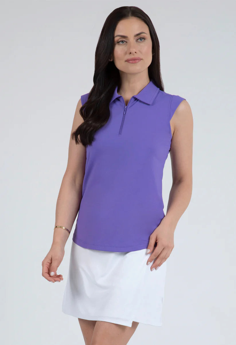IBKUL Solid Sleeveless Polo [2026]