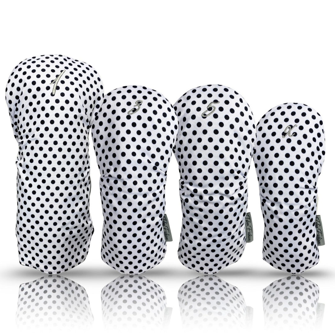 Taboo Fashions Black Tie Dot 4-Pack Headcover Set