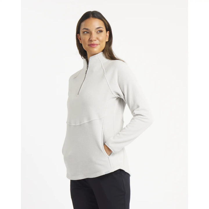 Sun Mountain Teigan Fleece Quarter Zip - Concrete
