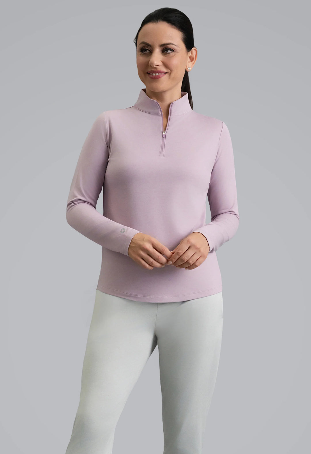 IBKUL IBKomfortable Long Sleeve Mock Neck Top