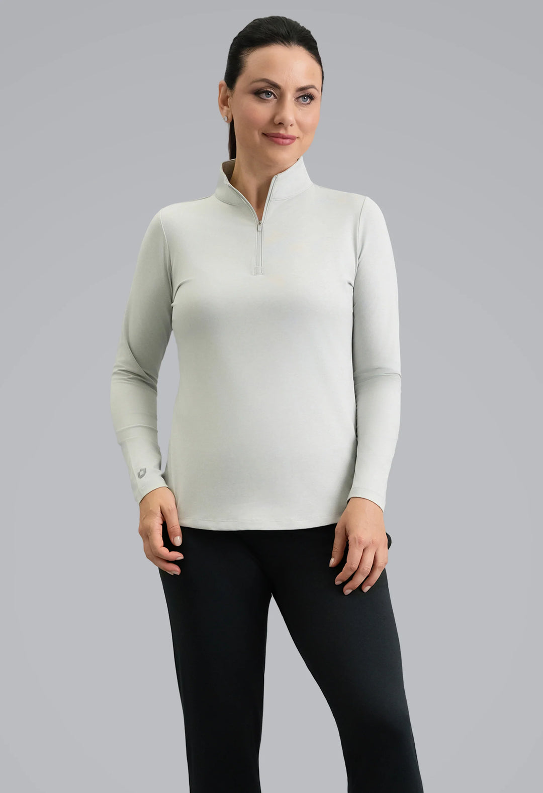 IBKUL IBKomfortable Long Sleeve Mock Neck Top