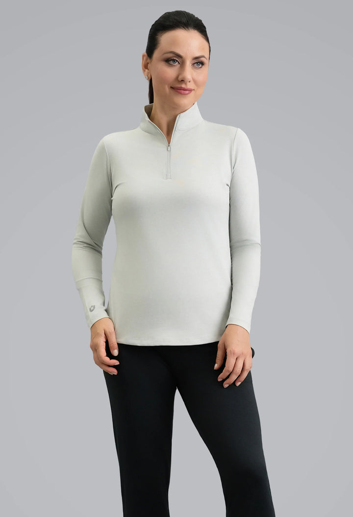 IBKUL IBKomfortable Long Sleeve Mock Neck Top