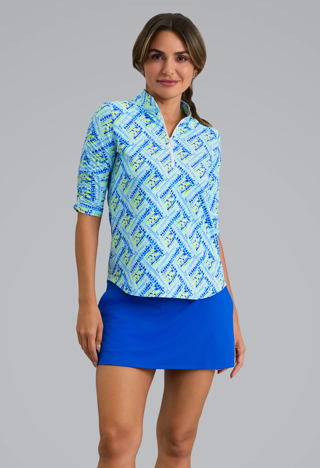 IBKUL Nina Mandarin Half Sleeve Mock