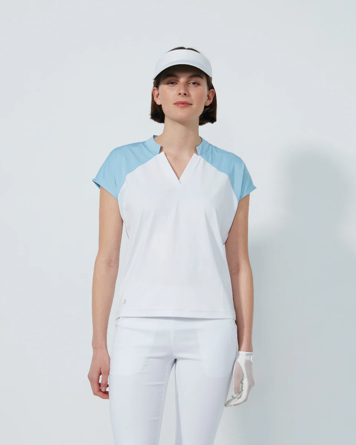 Daily Sports V-Neck Cap Sleeve Top [PS26]
