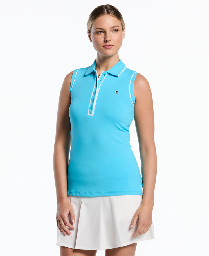 Aquarius Original Penguin Veronica Sleeveless Pique Polo [SF26]