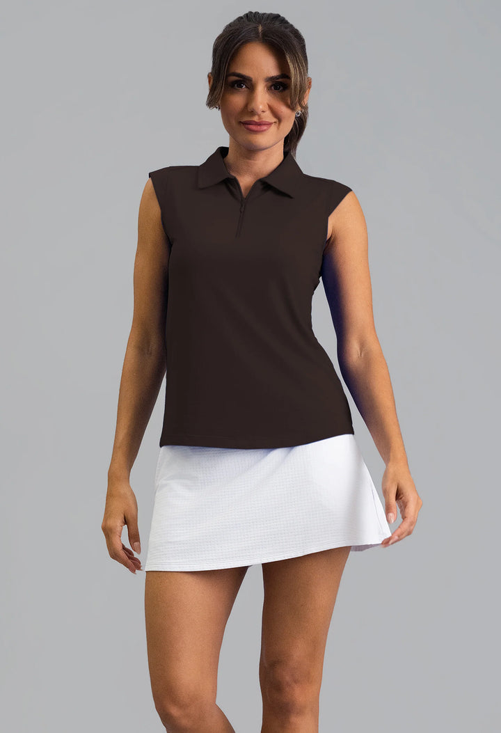 IBKUL Solid Sleeveless Polo [2026]
