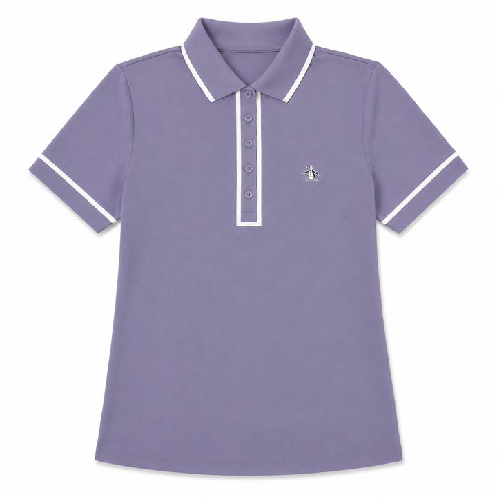 Heirloom Lilac Original Penguin Veronica Short Sleeve Pique Polo [SF26]