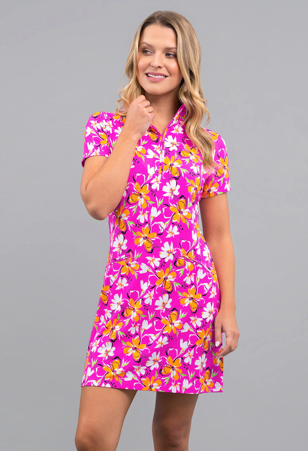 IBKUL Short Sleeve Print Dresses [SF26]