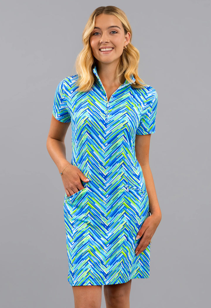IBKUL Short Sleeve Print Dresses [SF26]