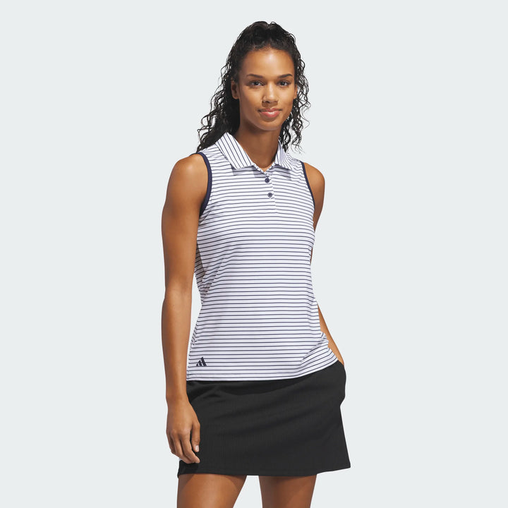 Adidas Performance Stripe Sleeveless Polo [AW26]