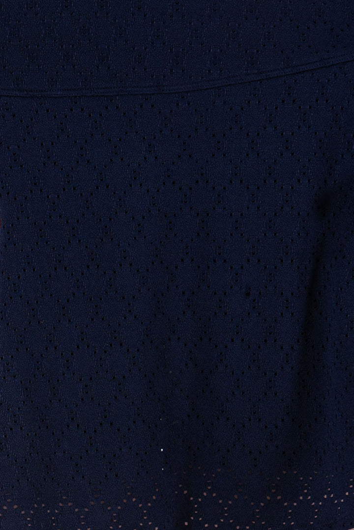 Foray Golf Navy Stretch Eyelet Skort