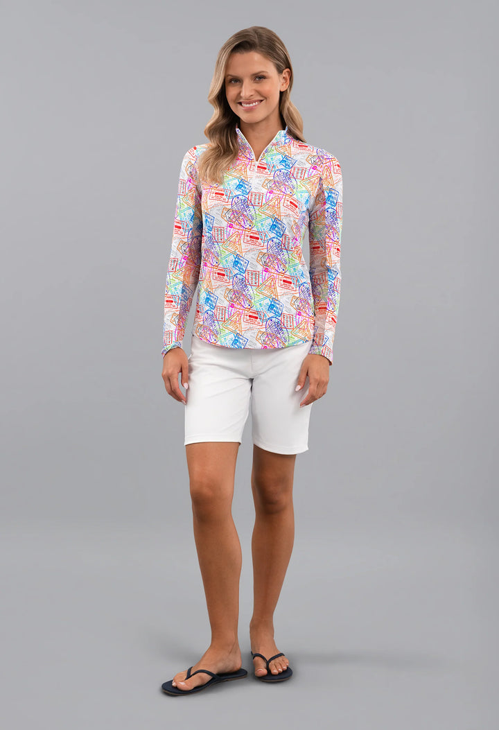 IBKUL Limited Edition Global Impression Quarter Zip Mock [SF26]
