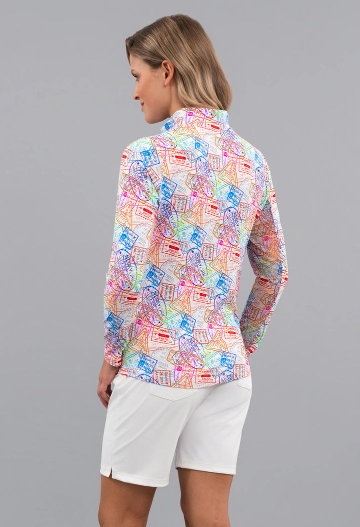 IBKUL Limited Edition Global Impression Quarter Zip Mock [SF26]