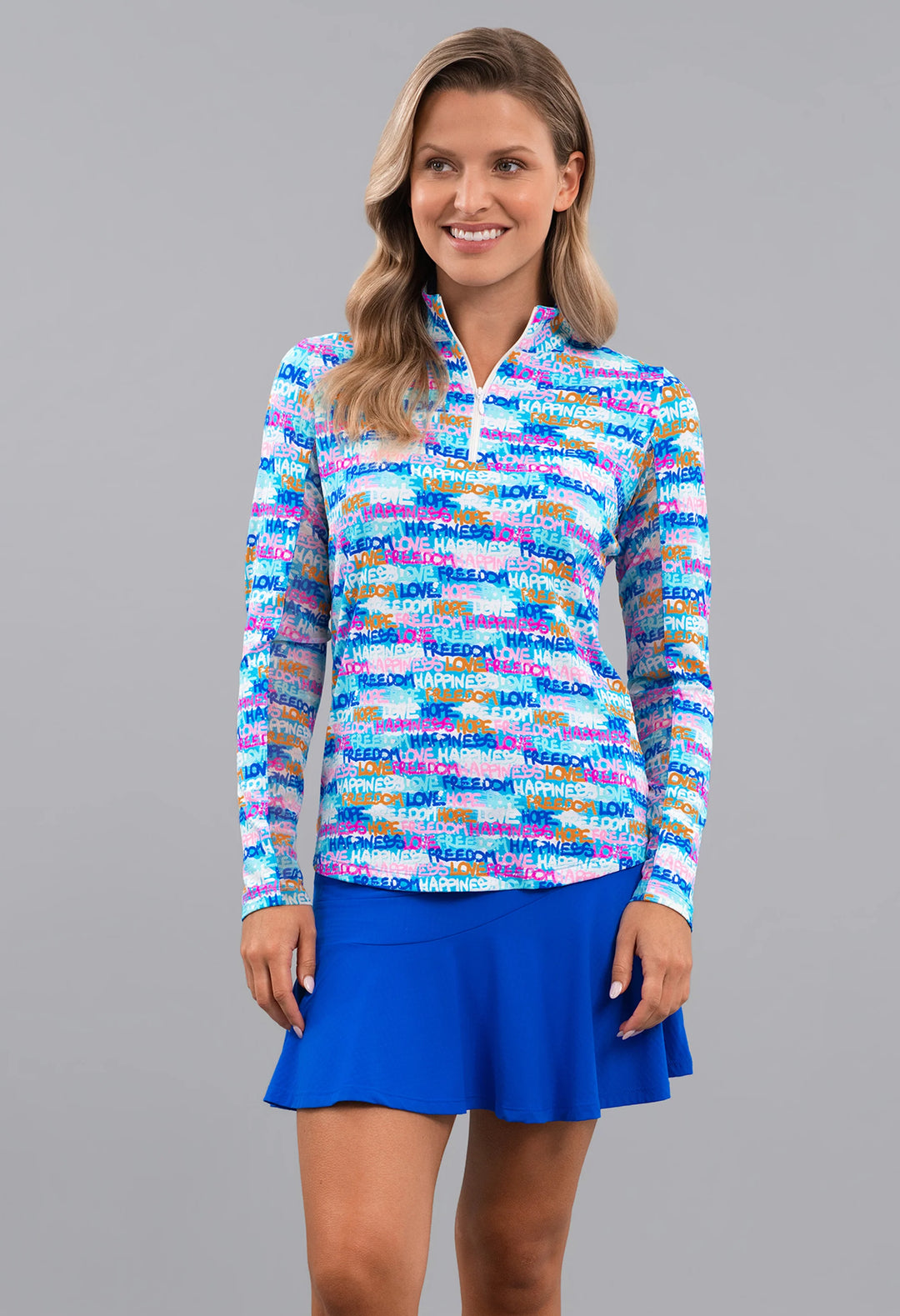 IBKUL Limited Edition Happiness Quarter Zip Mock [SF26]