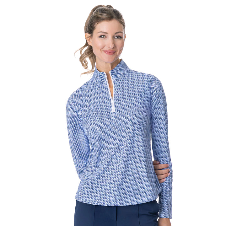 BelynKey Sadie Glacier Falls Long Sleeve Mock