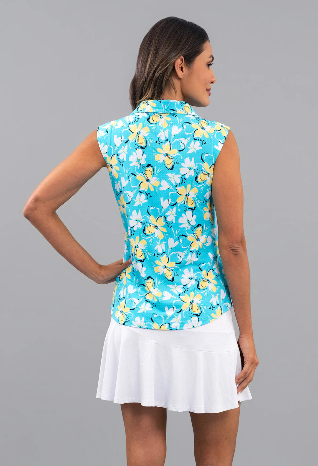 IBKUL Sleeveless Print Polos [SF26]