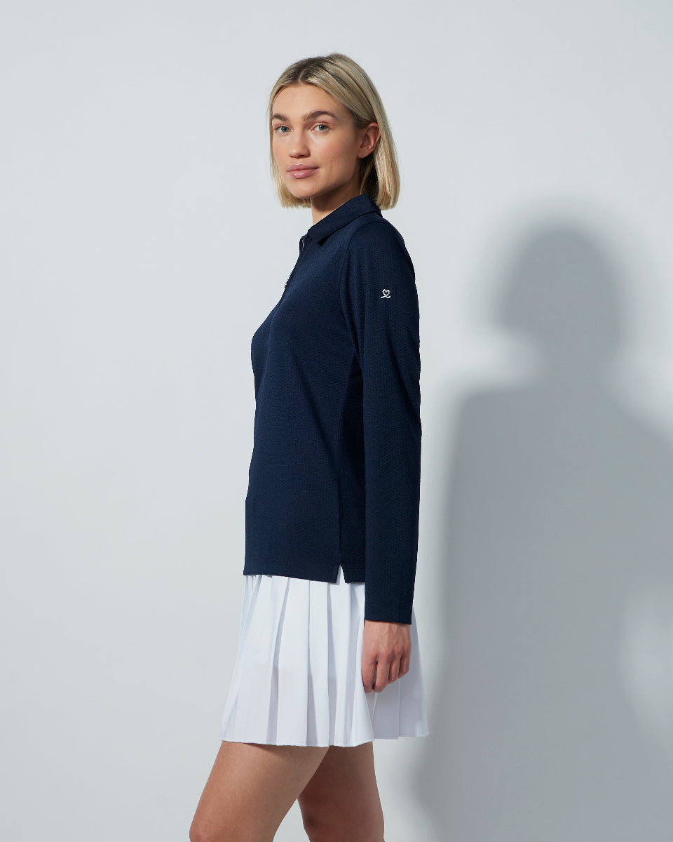 Daily Sports Peoria Dark Navy Long Sleeve Polo