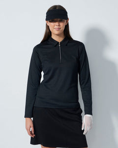 Daily Sports Peoria Black Long Sleeve Polo