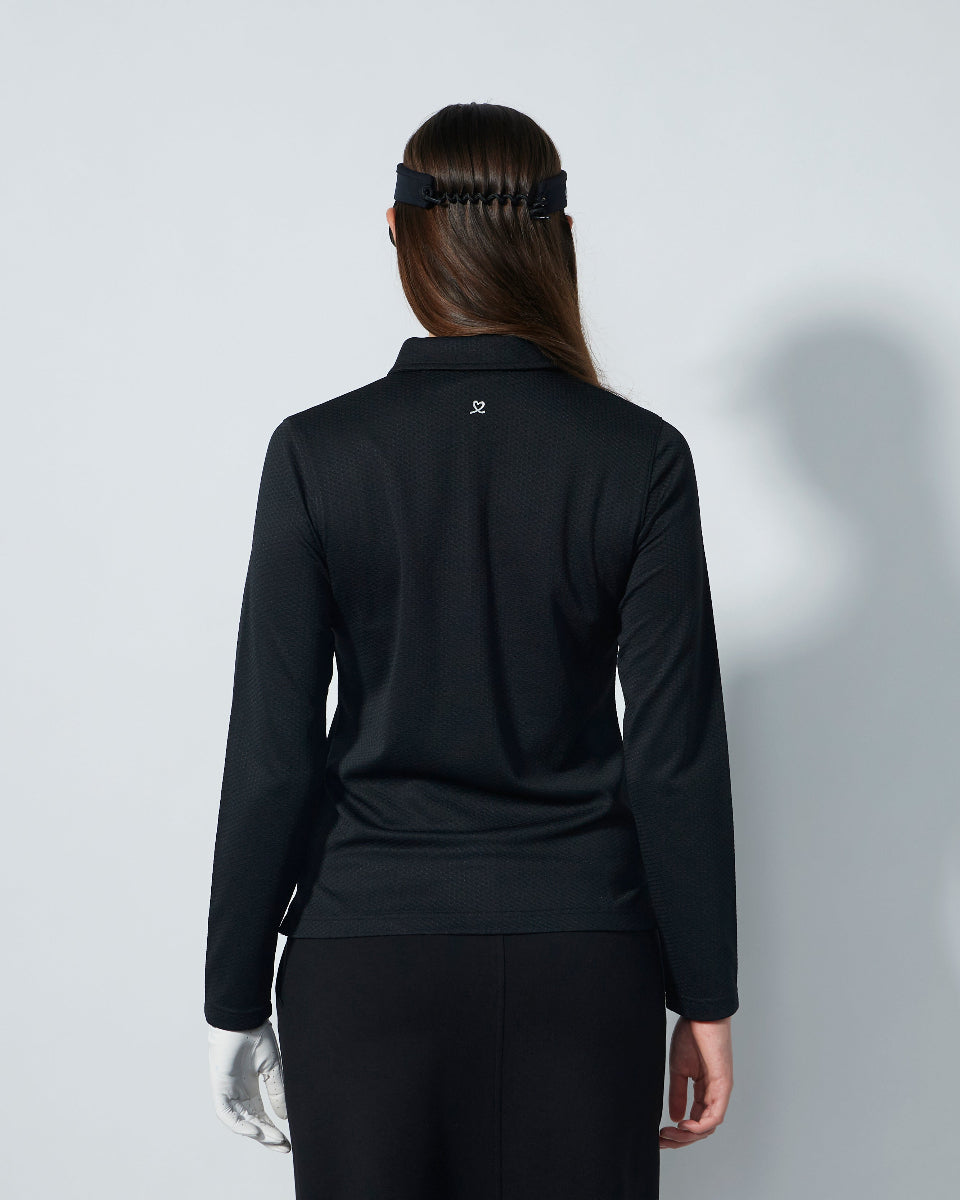 Daily Sports Peoria Black Long Sleeve Polo