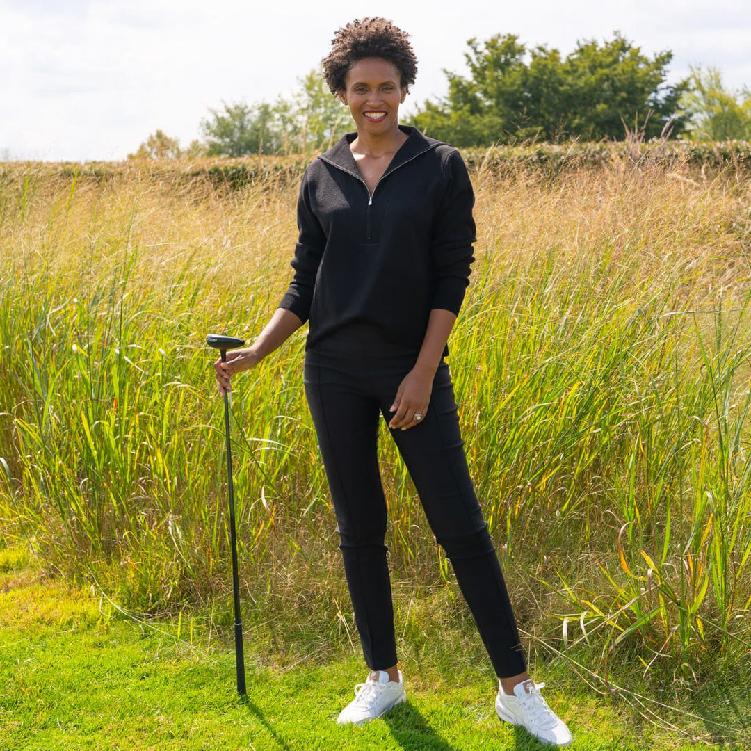 JoFit Every Wear Black Knit Pullover