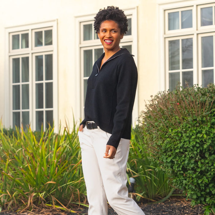 JoFit Every Wear Black Knit Pullover