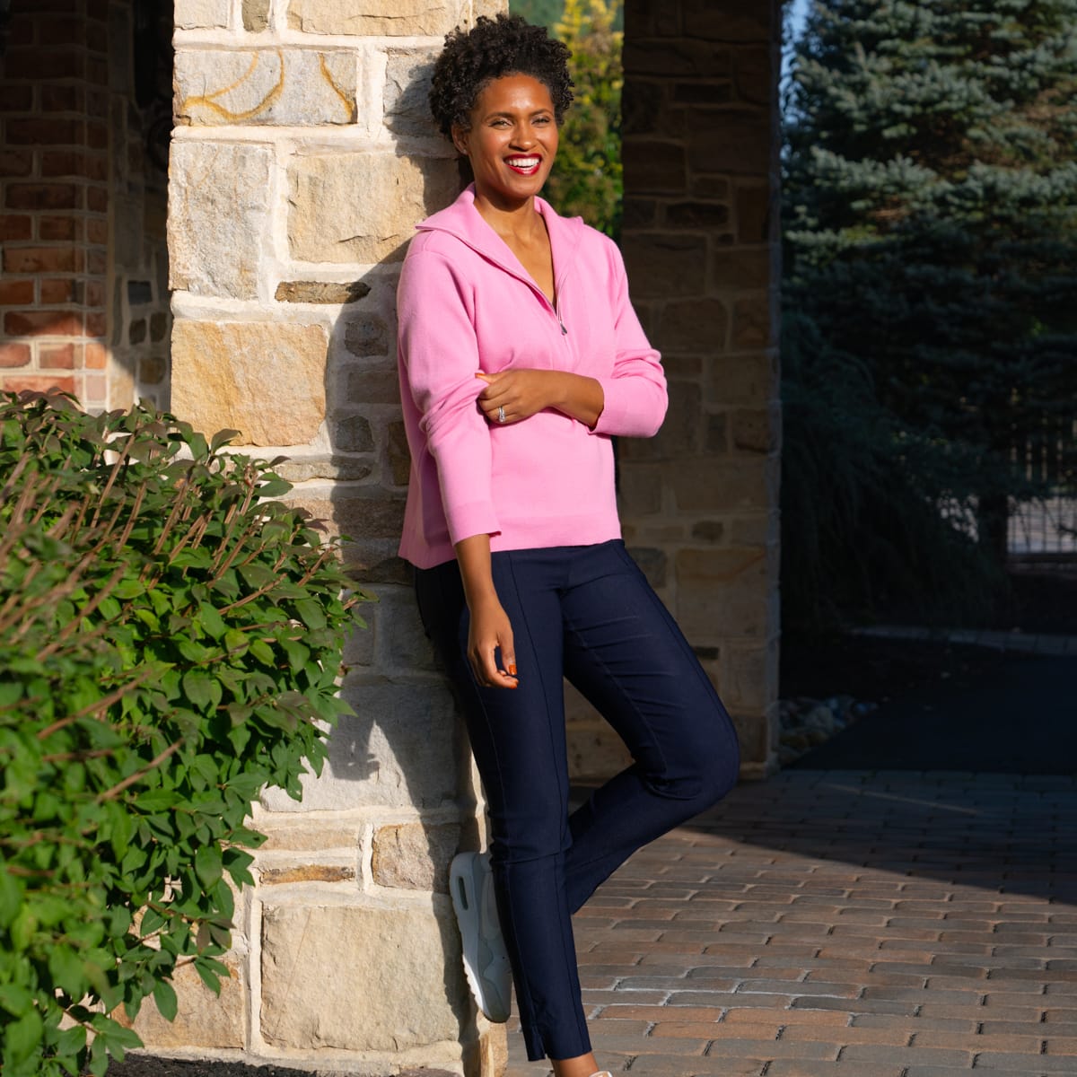 JoFit Every Wear Rosebud Knit Pullover