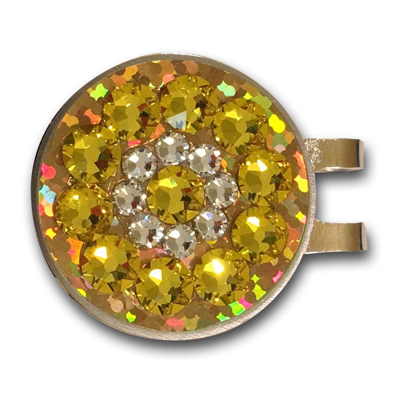 Blingo Ballmarker - Yellow Glitter image 1