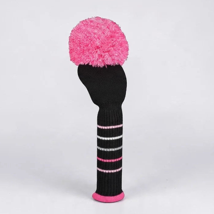 Just4Golf Black/Hot Pink Driver Headcover