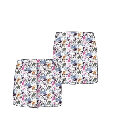 Aurora Amalfi White Skort