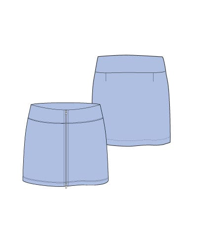Aurora Vista Snake Embossed Skort