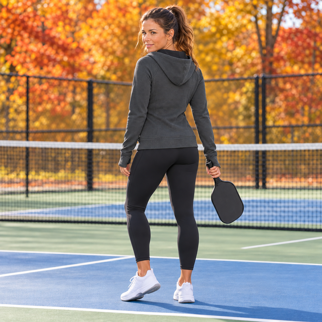 IBKUL Micro Waffle Knit Hood Jacket