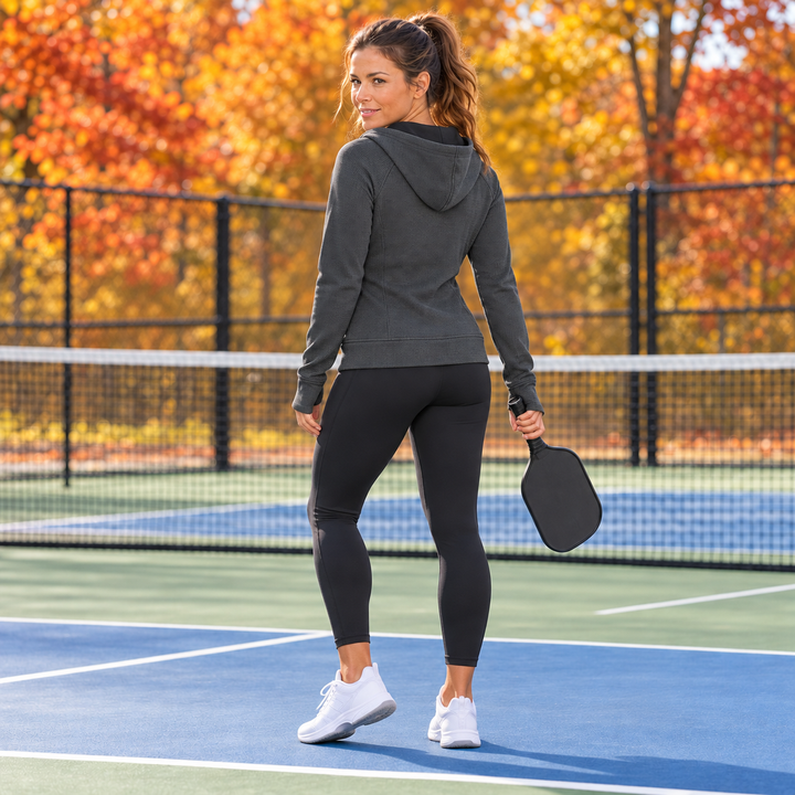 IBKUL Micro Waffle Knit Hood Jacket