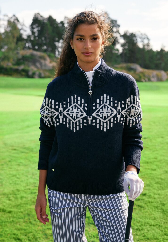 Daily Sports Jacquard Dark Navy Pullover Lined