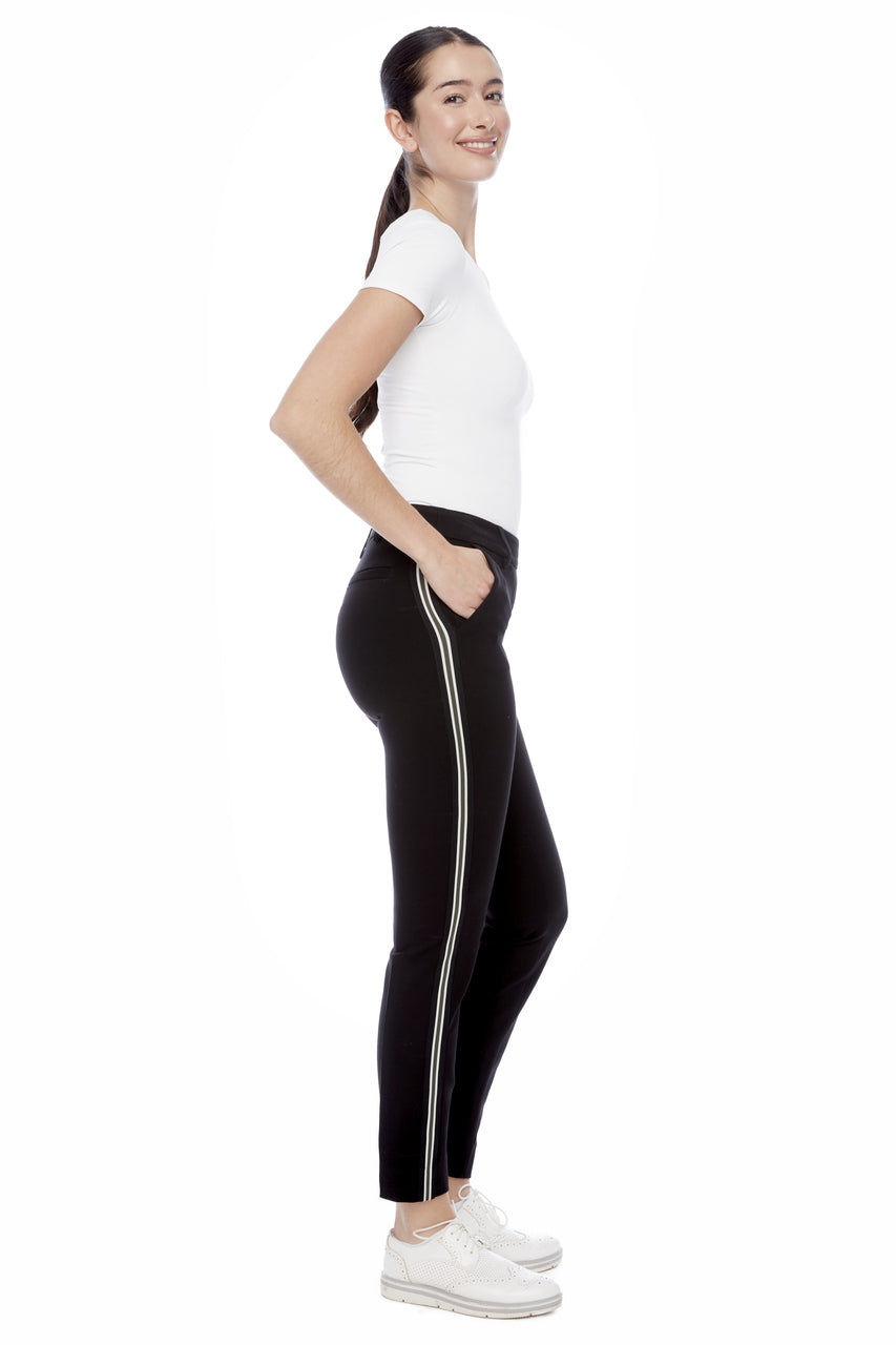 Swing Control Ponte 30" Side Stripe Pant