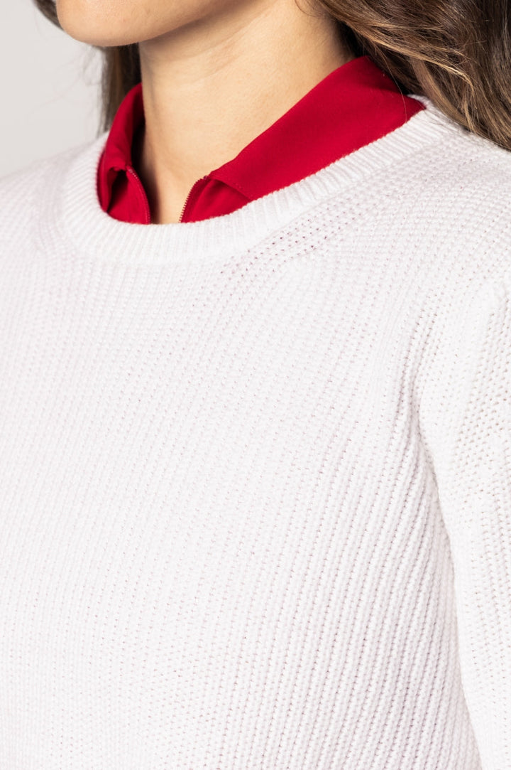 Golftini White Darcy Sweater