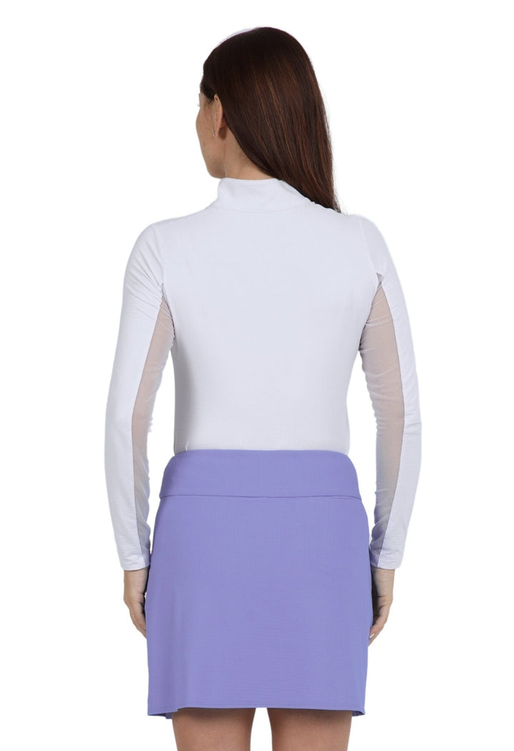 IBKUL Solid 17" Layered Skort