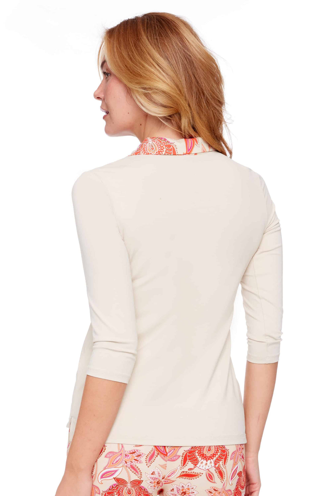 Swing Control Velocity Desert Flower 3/4 Sleeve Polo