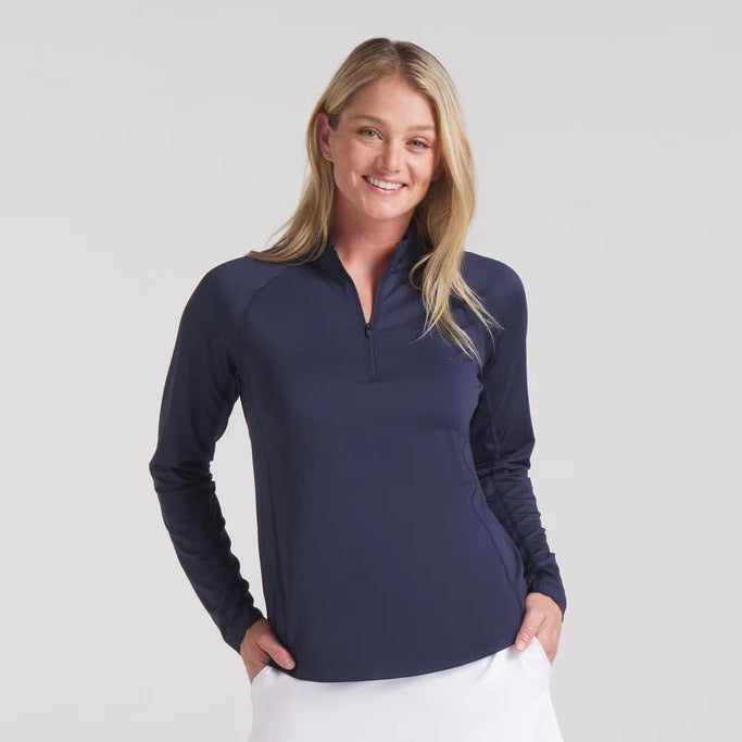 PUMA YouV Brrr 1/4 Zip Long Sleeve Cooling Mock [AW26]