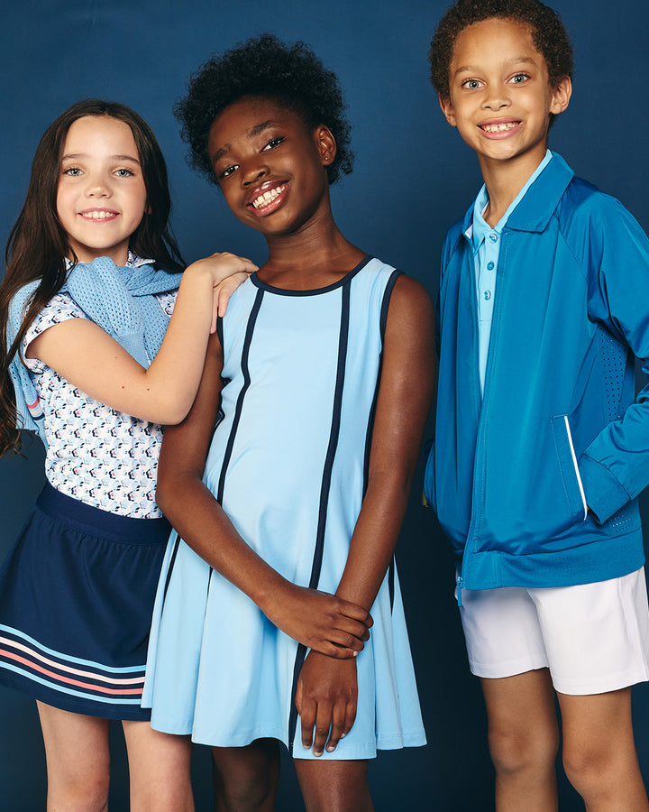 GARB Girls Paige Light Blue Golf Dress