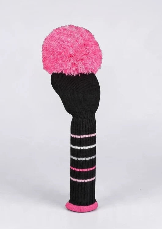 Just4Golf Black/Hot Pink Driver Headcover