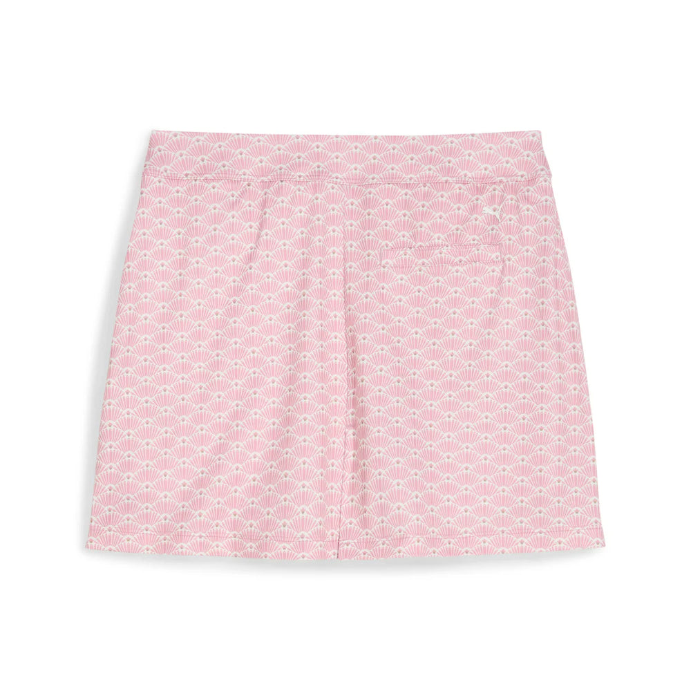 Puma Girls Scallop Poised Pink Knit Golf Skort