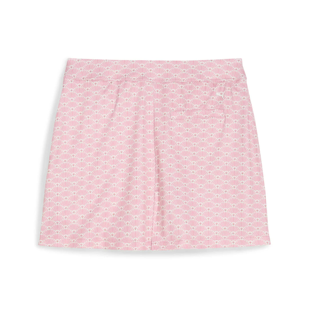 Puma Girls Scallop Poised Pink Knit Golf Skort