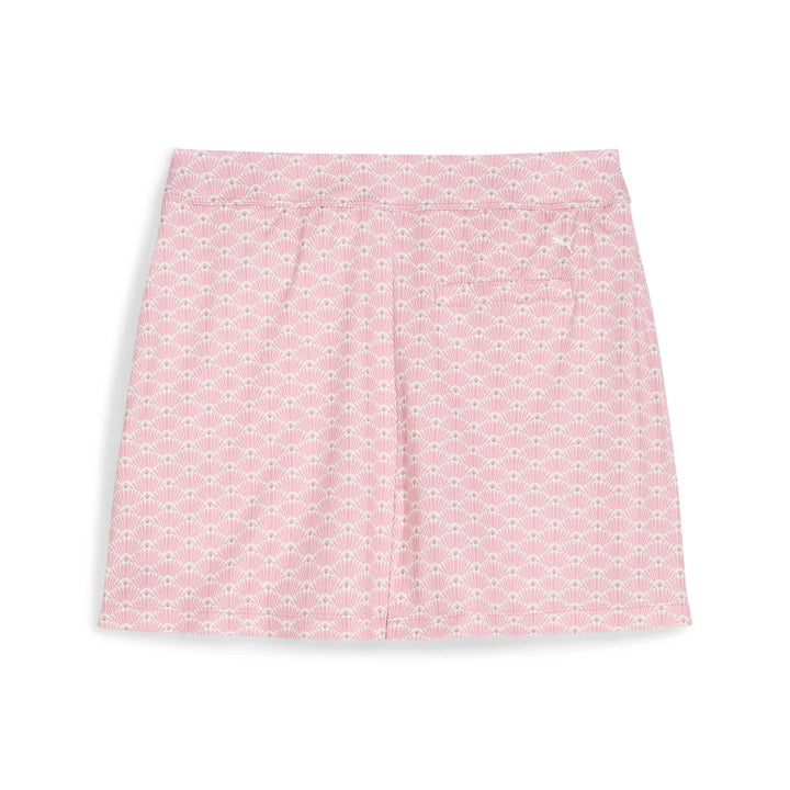 Puma Girls Scallop Poised Pink Knit Golf Skort