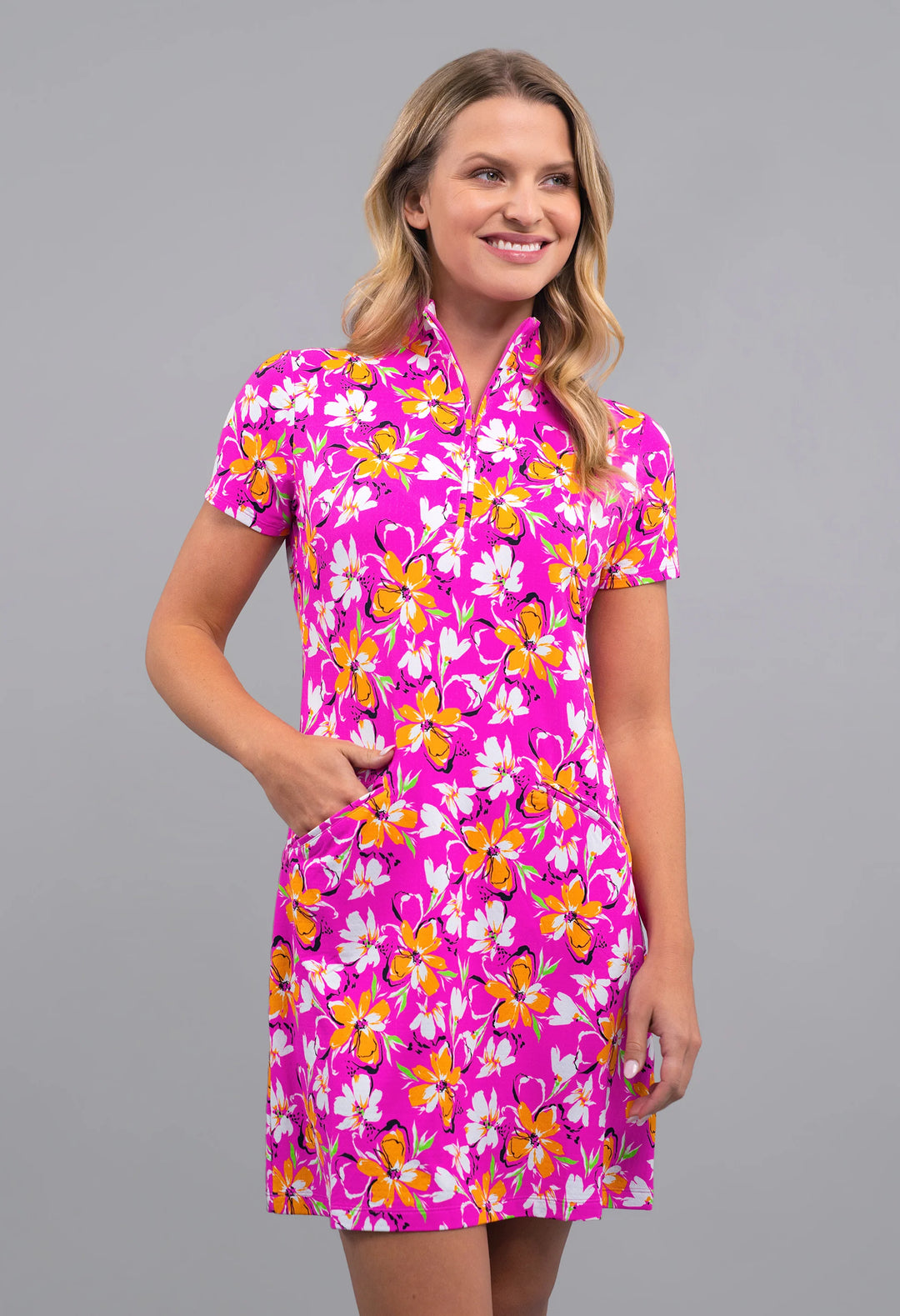 IBKUL Short Sleeve Print Dresses [SF26]