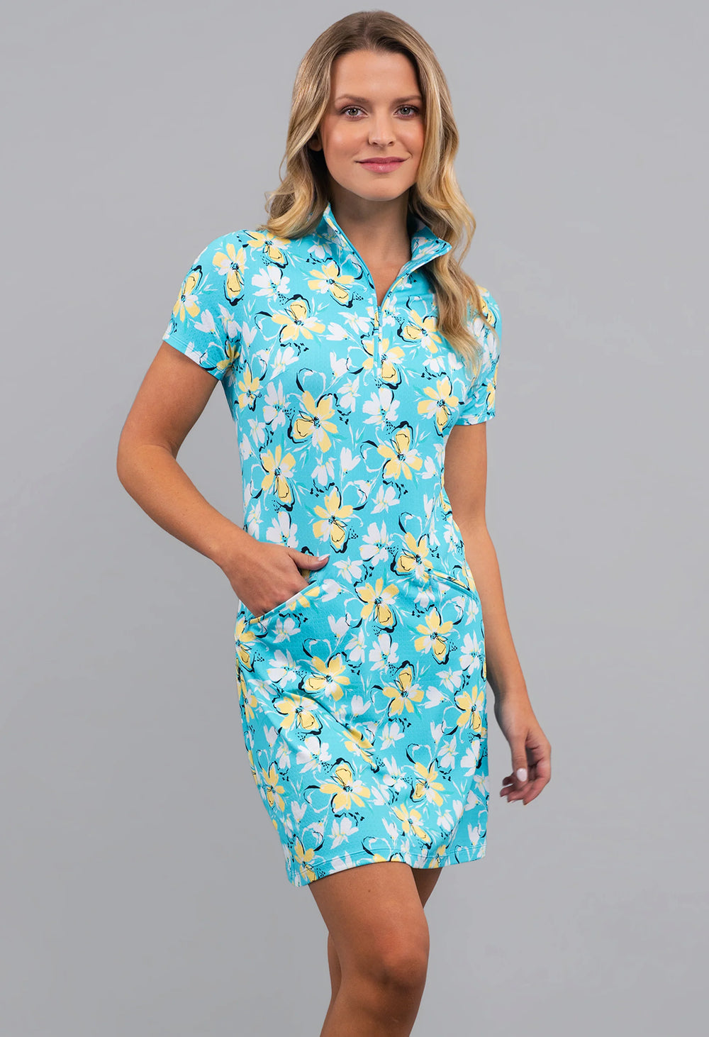 IBKUL Short Sleeve Print Dresses [SF26]