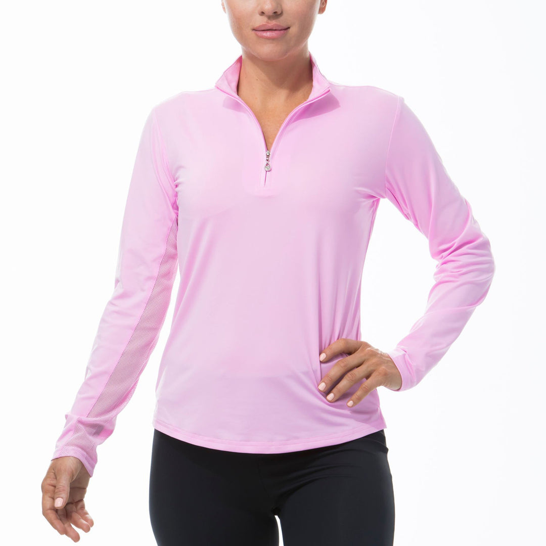 SanSoleil SunGlow Long Sleeve Solid Sun Mock [2026]